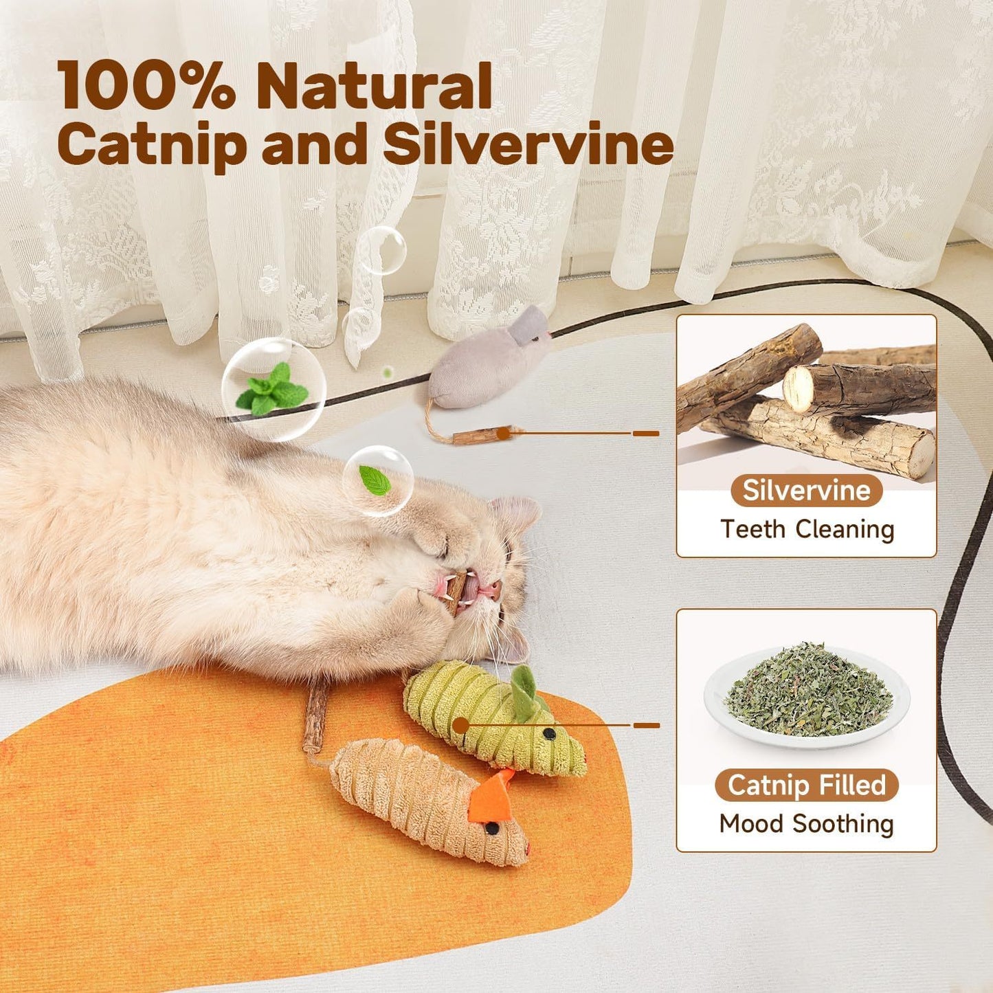 FurEverSmart Mouse Catnip Toy for Kittens