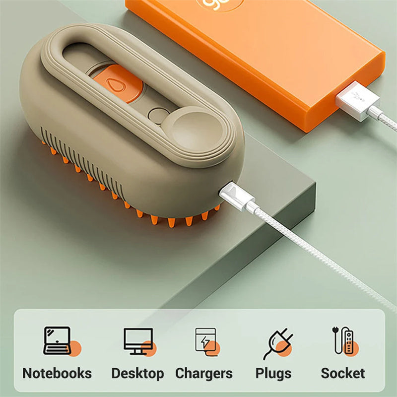 FurEverSmart Cat & Dog Steam Grooming Brush