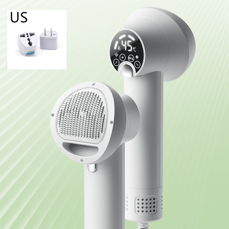 FurEverSmart Smart Pet Hair Dryer with Comb – Silent Blow Dryer for Dogs Cats, Quick Safe Groom