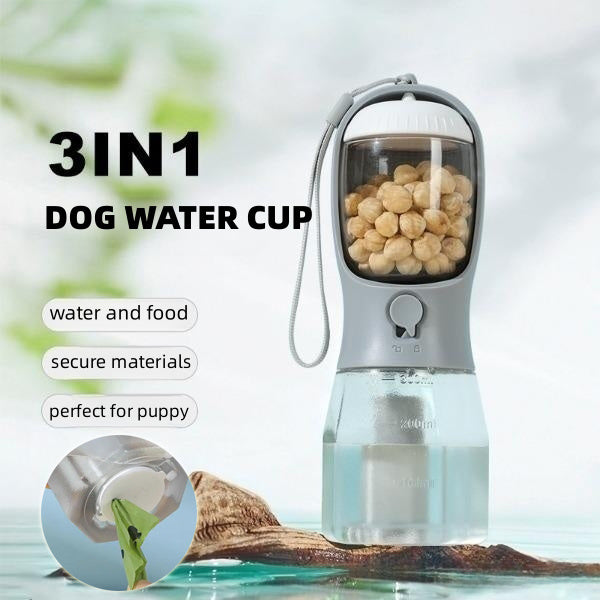 FurEverSmart 3-in-1 Dog Water Cup & Food Bag