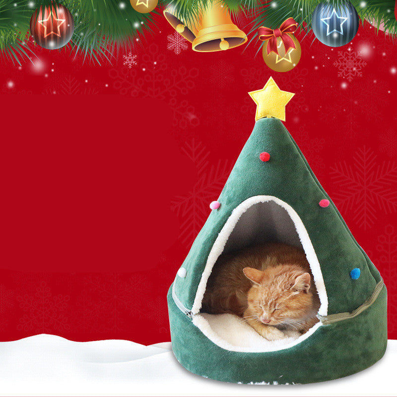 FurEverSmart Christmas Tree Cat/Dog Bed