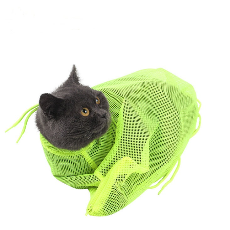 FurEverSmart Soft Cat Grooming Bag – Adjustable Mesh Bathing & Nail Trimming Carrier Sack Care