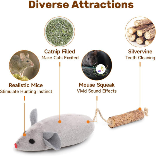 FurEverSmart Mouse Catnip Toy for Kittens