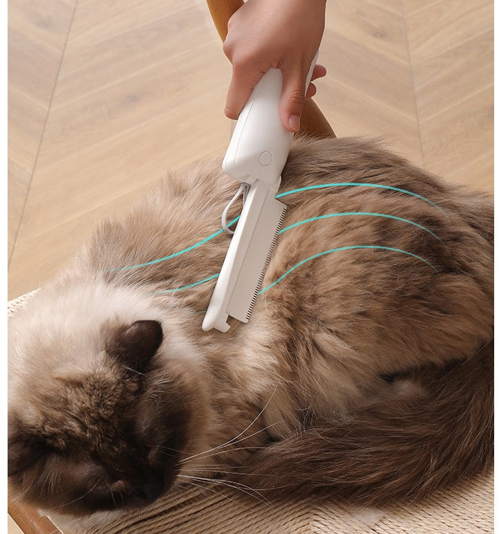 FurEverSmart Pet Hair Removal Grooming Brush & Massage Comb for Dogs Cats – Removes Loose Fur
