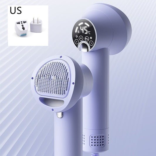 FurEverSmart Smart Pet Hair Dryer with Comb – Silent Blow Dryer for Dogs Cats, Quick Safe Groom