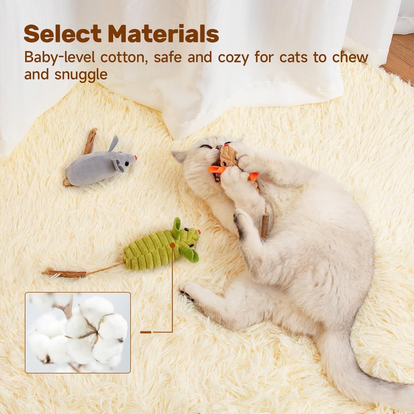 FurEverSmart Mouse Catnip Toy for Kittens