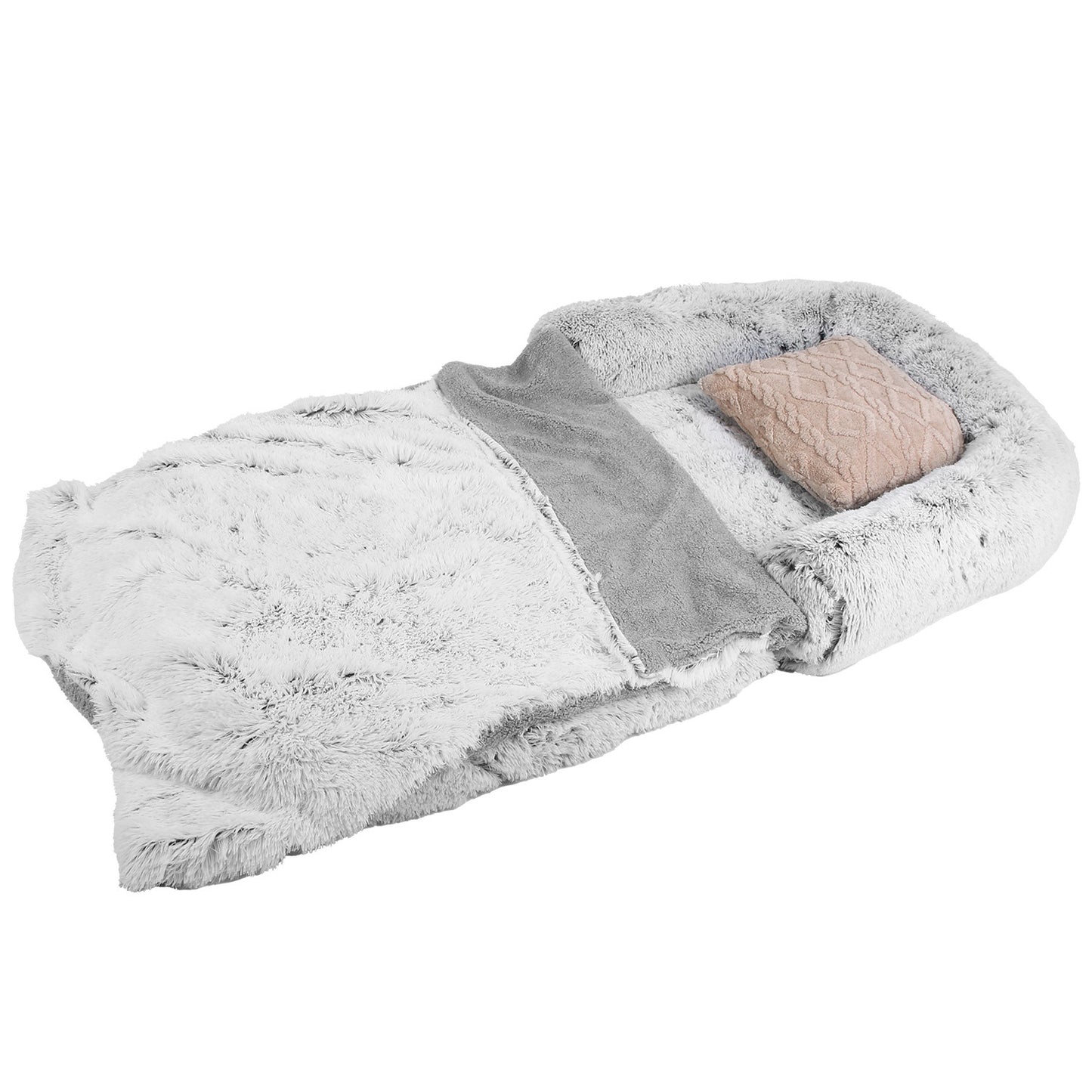 FurEverSmart Human-Size Dog Bed with Pillow