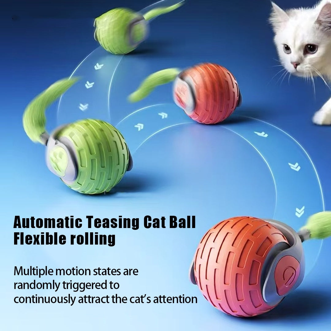 FurEverSmart Interactive Cat Rolling Ball USB