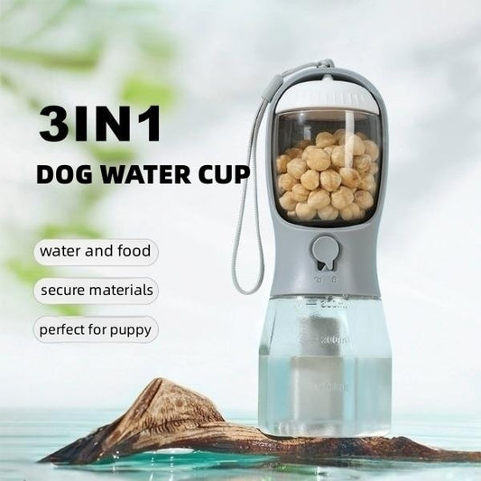 FurEverSmart 3-in-1 Dog Water Cup & Food Bag