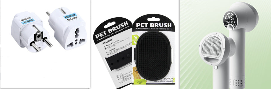 FurEverSmart Smart Pet Hair Dryer with Comb – Silent Blow Dryer for Dogs Cats, Quick Safe Groom