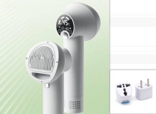 FurEverSmart Smart Pet Hair Dryer with Comb – Silent Blow Dryer for Dogs Cats, Quick Safe Groom